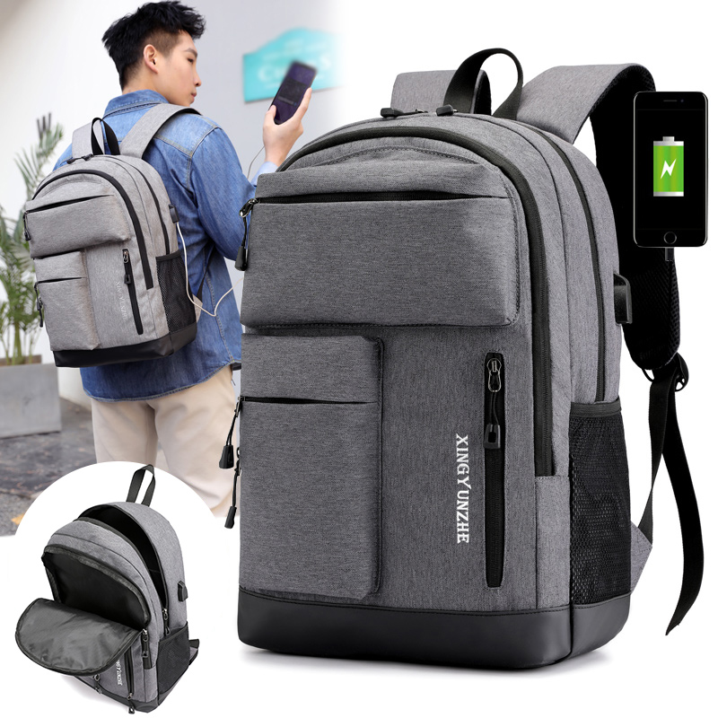 Cycling Commuter Backpack Laptop - Erkekler Kadınlar USB Şarj Sırt Çantası