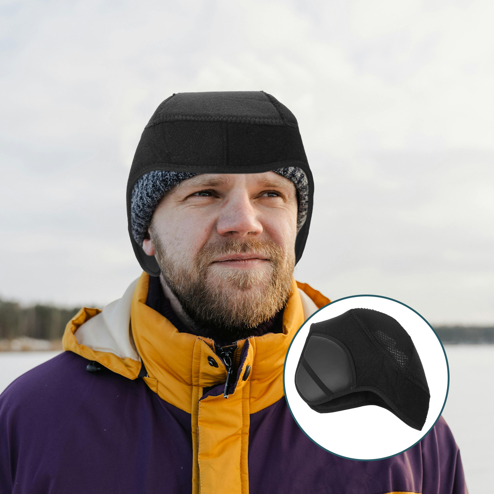 Winter Cycling Commute - Rüzgar Geçirmez Bisiklet Kulak Isıtıcı Pedleri