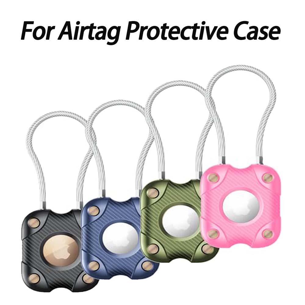 Chain Lock Combination - Kablolu Airtag Tutucu, Güvenli Kilitli Airtag