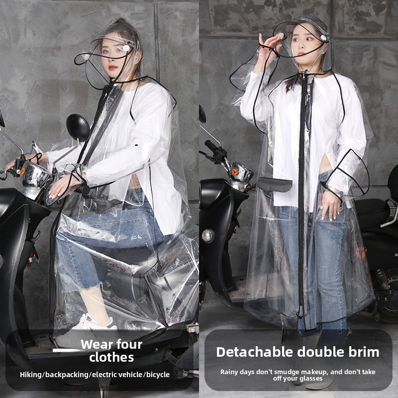 Şeffaf EVA Yağmurluk Kapüşonlu - Cycling Commute In Rain incelemesi ve fiyatı