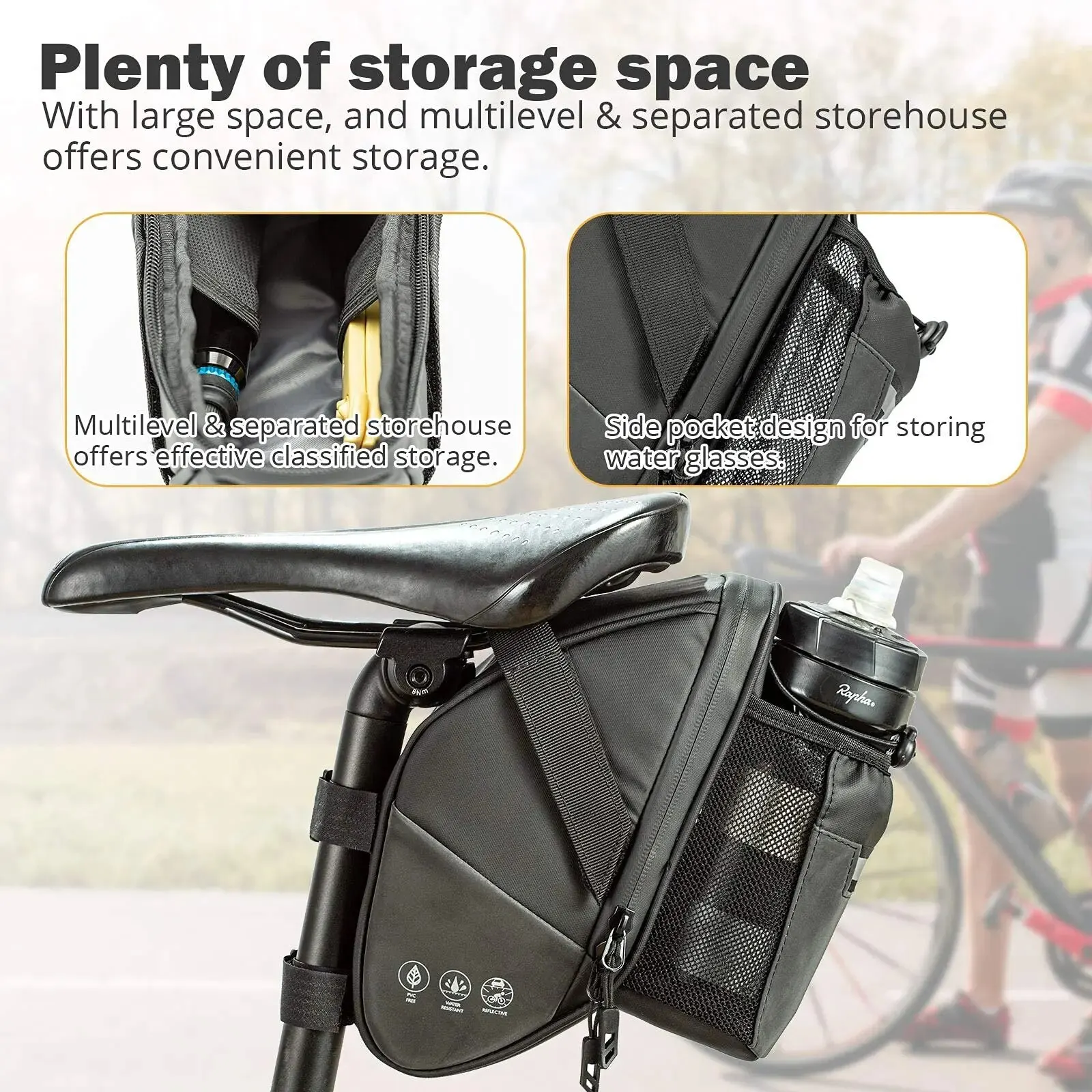 Bisiklet selesi çantası su geç - Saddle Bag Under Seat incelemesi ve fiyatı