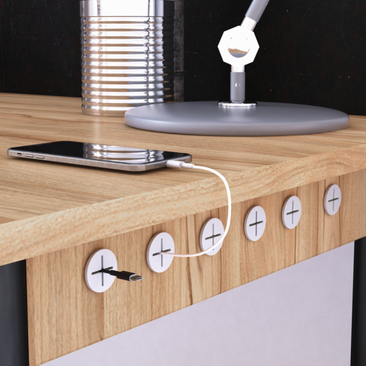 14 adet Masa Kablo Geçiş Halka - Cable Lock Flexible incelemesi ve fiyatı